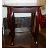 Mahogany circular occasional table