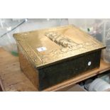 Brass box with mixed brass contents