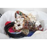 Quantity of mixed unsorted costume jewellery