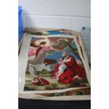 Two religious related tapestries