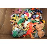 Box of assorted toys