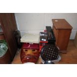 Mixed lot including Nokia phone, jewellery display cabinet, mirror etc