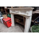 Marble style fire surround