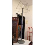 Wooden standard lamp