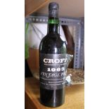 Bottle of Croft 1963 vintage port, sealed