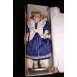 Cased Alberon doll