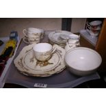 Tray of Oriental Noritake ceramic teaware