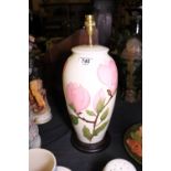 Moorcroft large Pink Magnolia lampbase