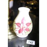 Moorcroft cream Columbine bulbous vase