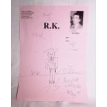 Reg Kray ~ Cowboy drawing, sent to Rhys, a child with disabilities with whom Reg was friends