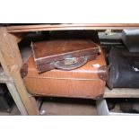 Vintage suitcase and briefcase