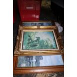 Two framed pictures