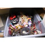 Large quantity of mixed unsorted costume jewellery