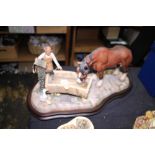 Country Fine Arts limited edition ceramic figurine of a blacksmith at work