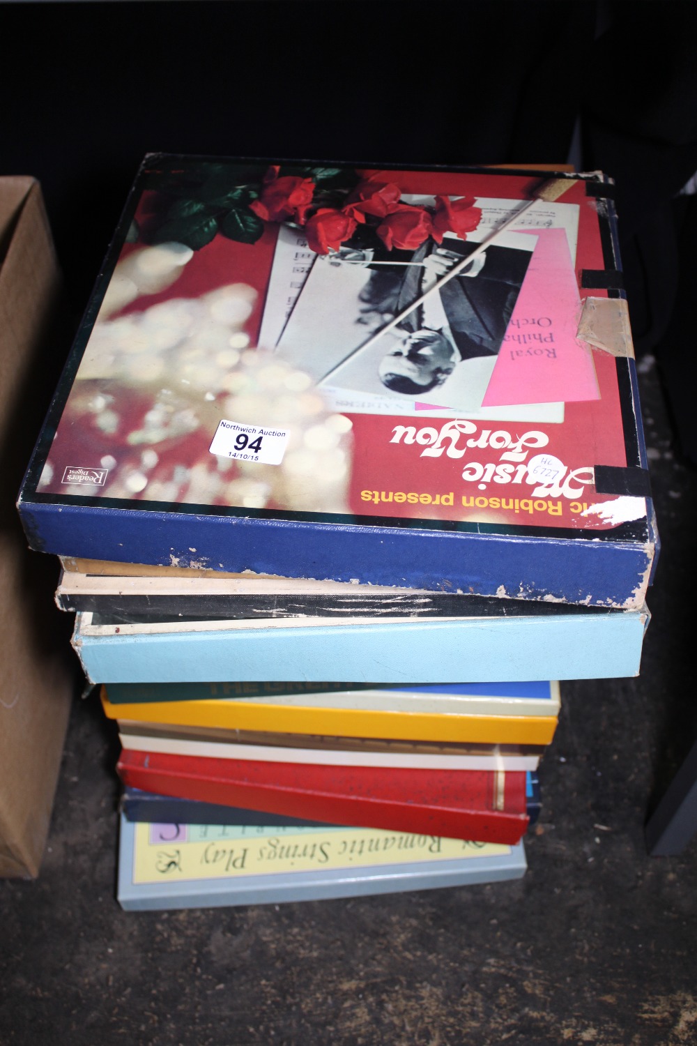 Mixed quantity of various 33rpm records