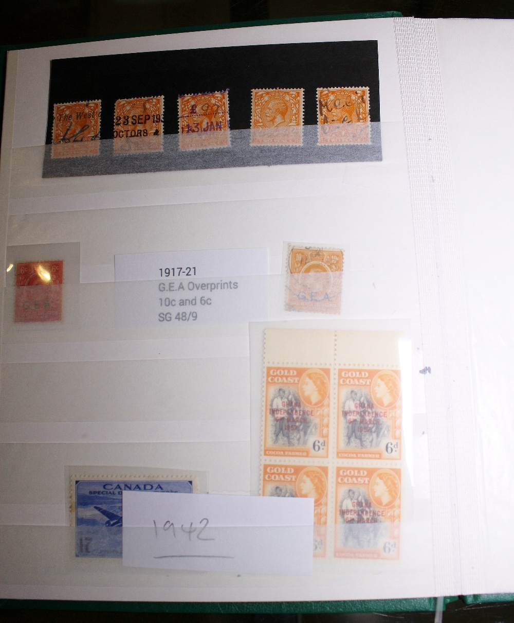 TWO STAMP ALBUMS. Two albums of mixed worldwide postage stamps