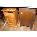 BEDSIDE CABINETS. Pine and oak bedside cabinets