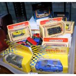 DIECAST VEHICLES. Tray of diecast metal model vehicles including Lledo, Matchbox etc