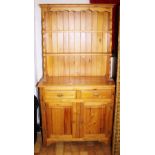 PINE DRESSER. Pine kichen dresser, 95 x 43 x 181cm