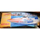 REMOTE CONTROL RACING  BOAT.Turbo Jet remote control EP R/C racing boat