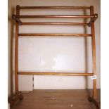 PINE TOWEL RAIL. Pine bathroom towel rail, H - 80cm