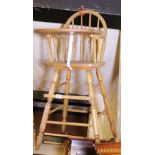 HIGHCHAIR. Wooden childs high chair