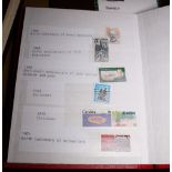 WORLDWIDE STAMPS. Album and stock book of worldwide postage stamps