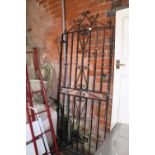 Wrought iron garden gate, H ~ 200cm