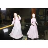 Two Royal Doulton Classic figurines Magical Moments and Flowers for Mother