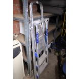 Pair of aluminium step ladders