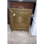 Brass firescreen