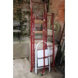 Decorators ladders and pair of step ladders