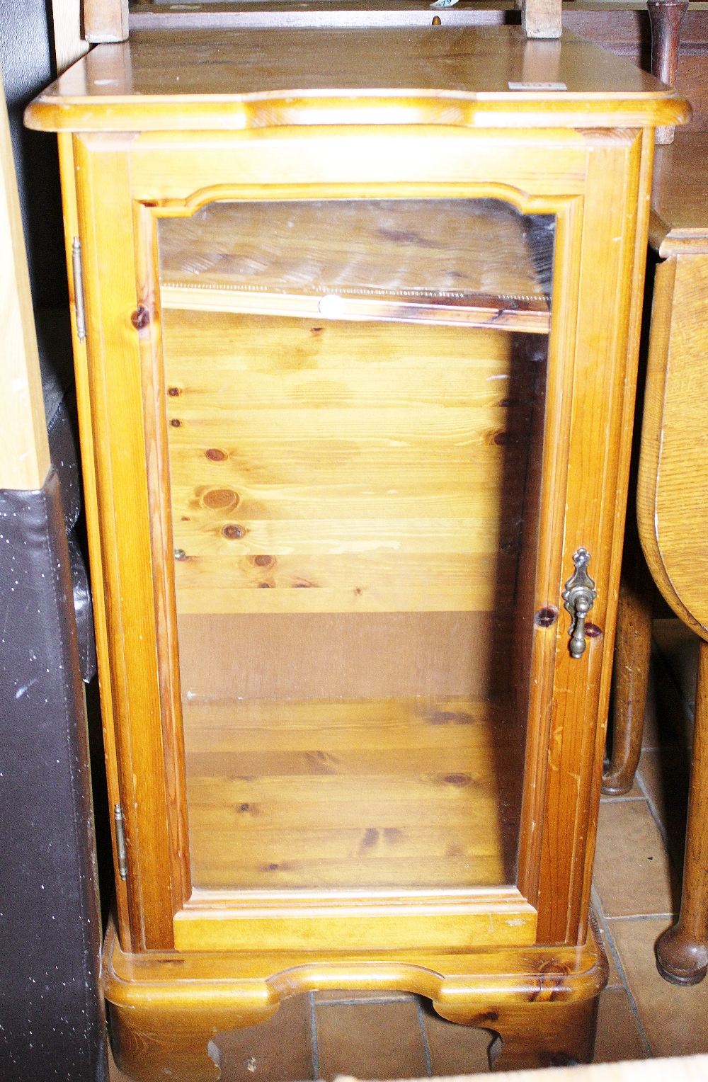 Pine glazed cabinet