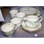 Tray of Alfred Meakin floral decorative tea service