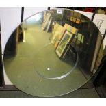 Large circular modern mirror with insert  D ~ 90cm