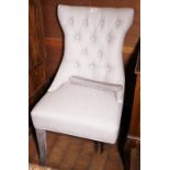 New good quality button back chair A/F (broken leg)