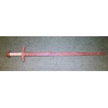 Reproduction cast metal sword, L ~ 75cm