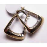 9ct gold loop earrings
