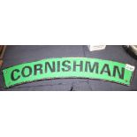 Cast iron engine name sign The Cornishman