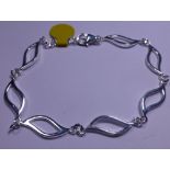 Sterling silver link bracelet