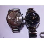 Two gents fashion wristwatches