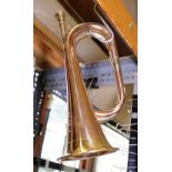 COPPER BUGLE. Copper bugle marked Boosey.