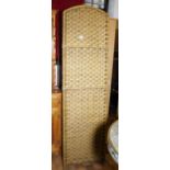 CANE SCREEN. Bifold cane screen, H ~ 181cm