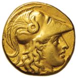 Greek coins - MACEDONIA Alessandro Magno (336-323 a.C.) Statere (Babilonia ?) Testa elmata di