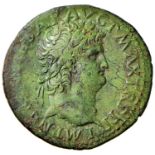 Roman coins Empire - Nerone (54-68) Asse – Testa laureata a d. – R/ La Vittoria andante a s. –