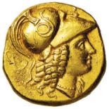 Greek coins - MACEDONIA Alessandro Magno (336-323 a.C.) Statere (Citium) Testa elmata di Atena a