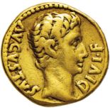 Roman coins Empire - MONETE IMPERIALI ROMANE Augusto (27 a.C.-14 d.C.) Aureo (Lugdunum) Testa a d. –