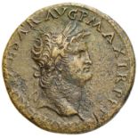 Roman coins Empire - Nerone (54-68) Asse (Lugdunum) Testa laureata a d. - R/ VICTORIA AVGVSTI, la