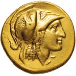 Greek coins - MACEDONIA Alessandro Magno (336-323 a.C.) Statere (Teos) Testa elmata di Atena a