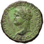 Roman coins Empire - Nerone (54-68) Sesterzio (Lugdunum) Testa laureata a s. – R/ Cerere e l’